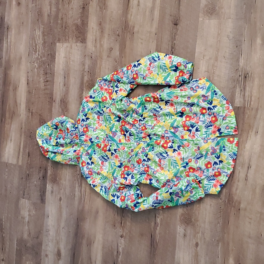 Cat & Jack Colorful Floral Hooded Jacket, Size XL - Picture 6 of 7